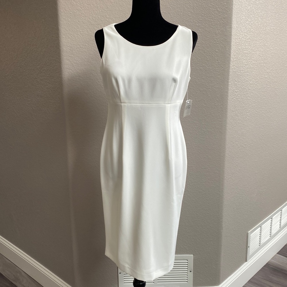NWT Kasper White Dress Size 6
